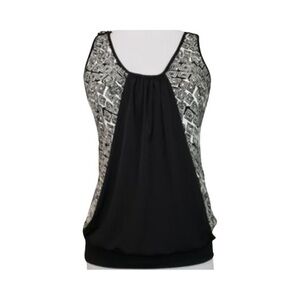 Sushi Flower-black and white Tank top-Size XL